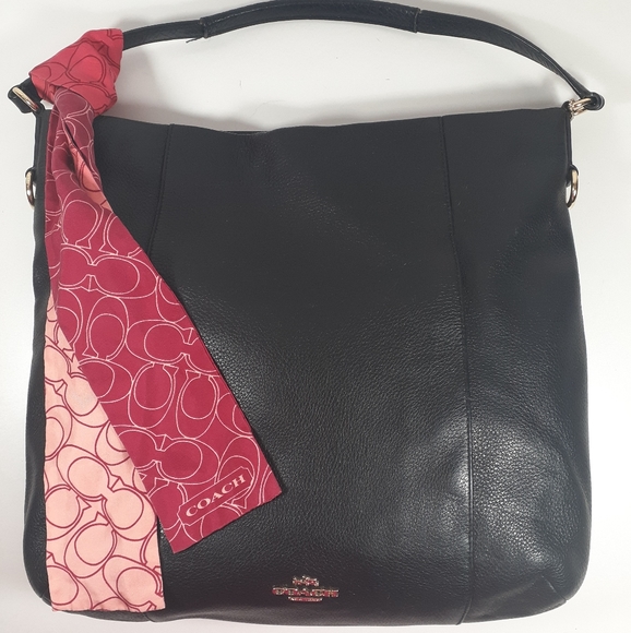 Coach Handbags - Coach Isabelle Hobo Leather Purse Black GUC
